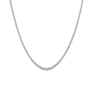 Diamond Necklace 8 ct tw 14k White Gold