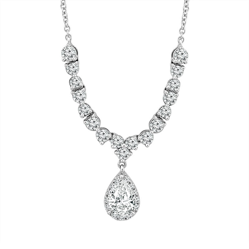 Diamond Fashion Necklace 1.50 ct tw 14k White Gold