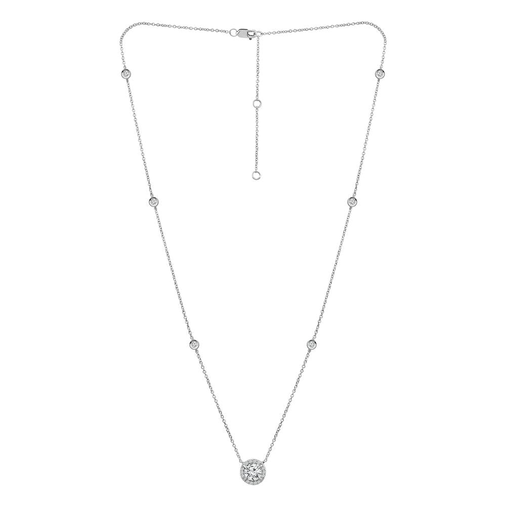 Diamond Fashion Necklace 1 ct tw 14k White Gold