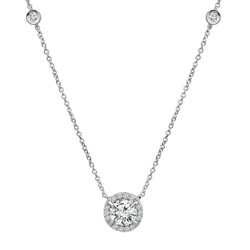 Diamond Fashion Necklace 1 ct tw 14k White Gold
