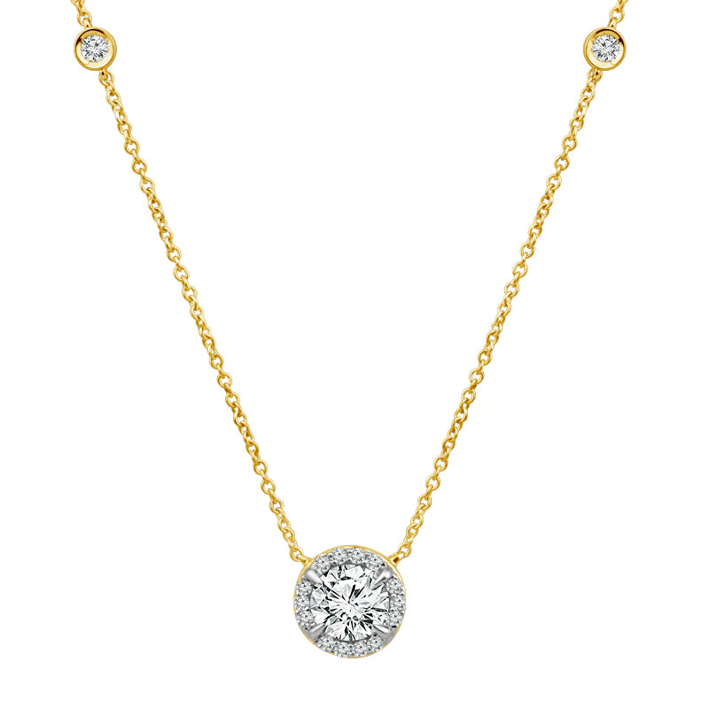 Diamond Fashion Necklace 1 ct tw 14k White Gold