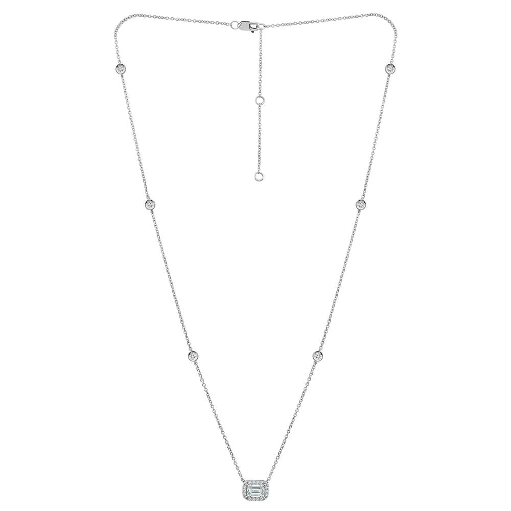 Diamond Fashion Necklace 1 ct tw 14k White Gold