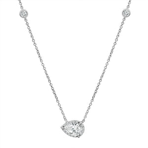 Diamond Necklace 1 ct tw 14k White Gold