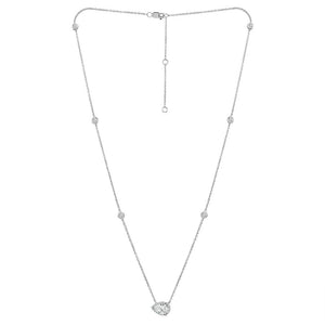 Diamond Necklace 1 ct tw 14k White Gold