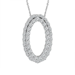 Diamond Fashion Pendant 1.50 ct tw 14k White Gold