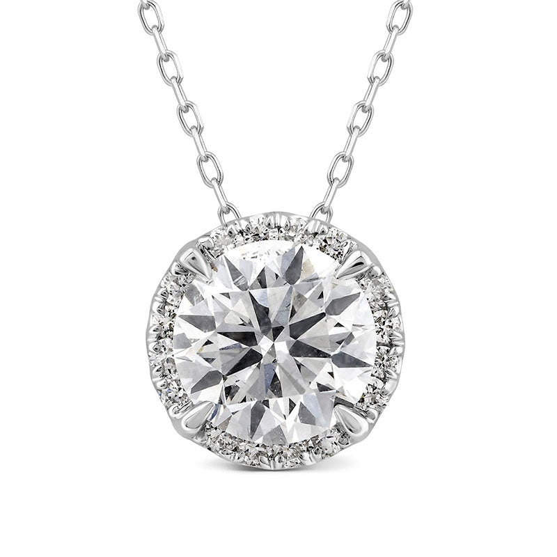 Diamond Fashion Dainty Pendant 0.75 ct tw 14k White Gold