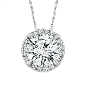 Diamond Fashion Dainty Pendant 1.10 ct tw 14k White Gold