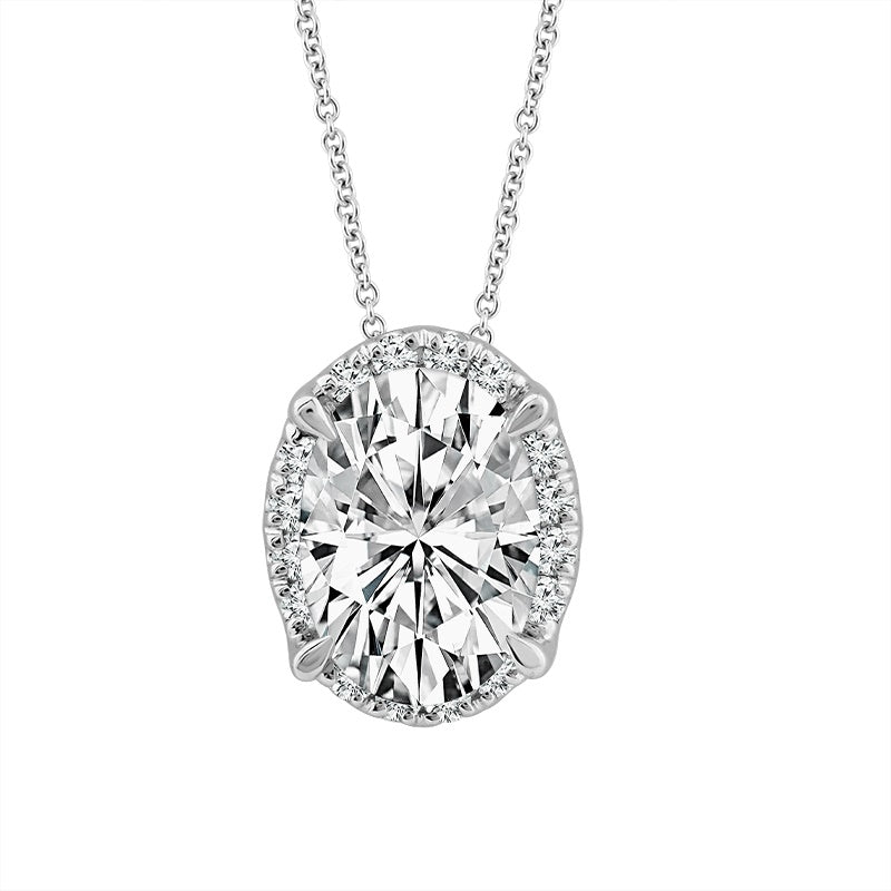Diamond Fashion Dainty Pendant 0.75 ct tw 14k White Gold