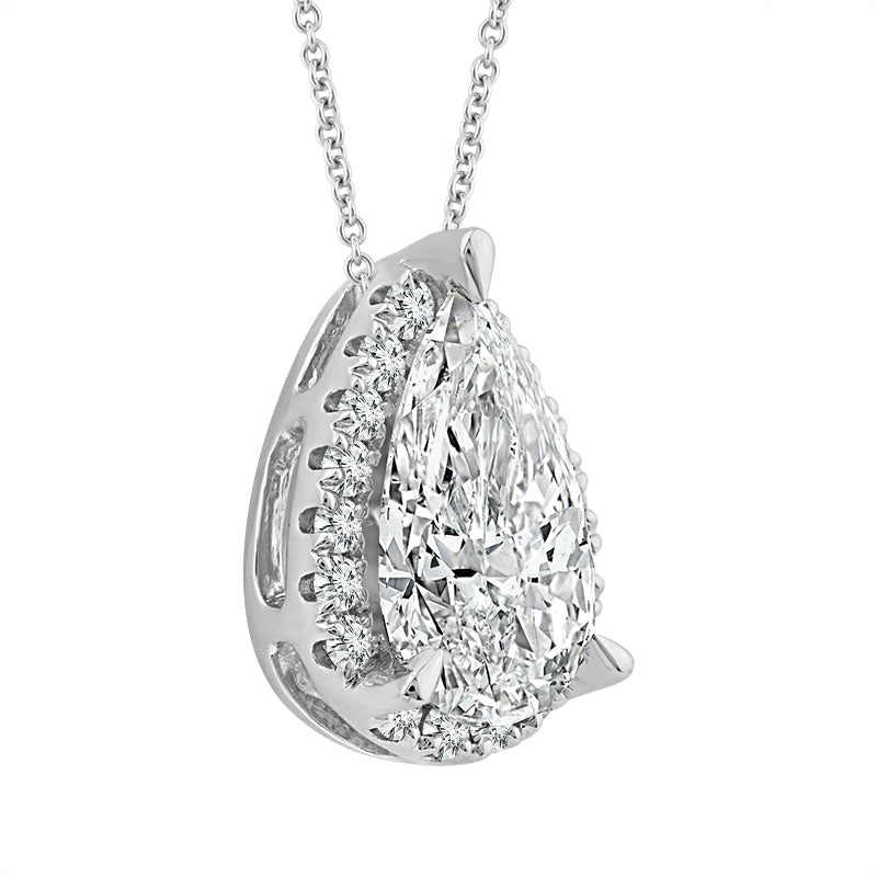 Diamond Fashion Dainty Pendant 1.10 ct tw 14k White Gold