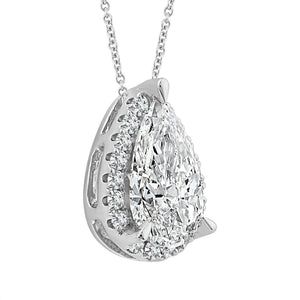 Diamond Fashion Dainty Pendant 1.10 ct tw 14k White Gold