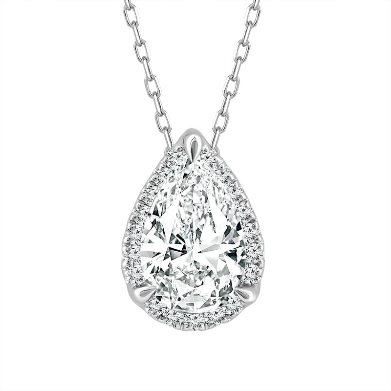Diamond Fashion Dainty Pendant 0.75 ct tw 14k White Gold