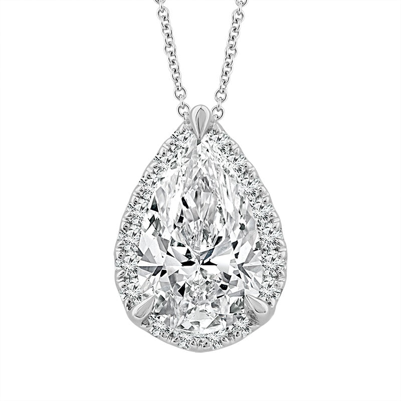 Diamond Fashion Dainty Pendant 1.10 ct tw 14k White Gold