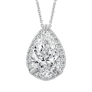Diamond Fashion Dainty Pendant 1.10 ct tw 14k White Gold