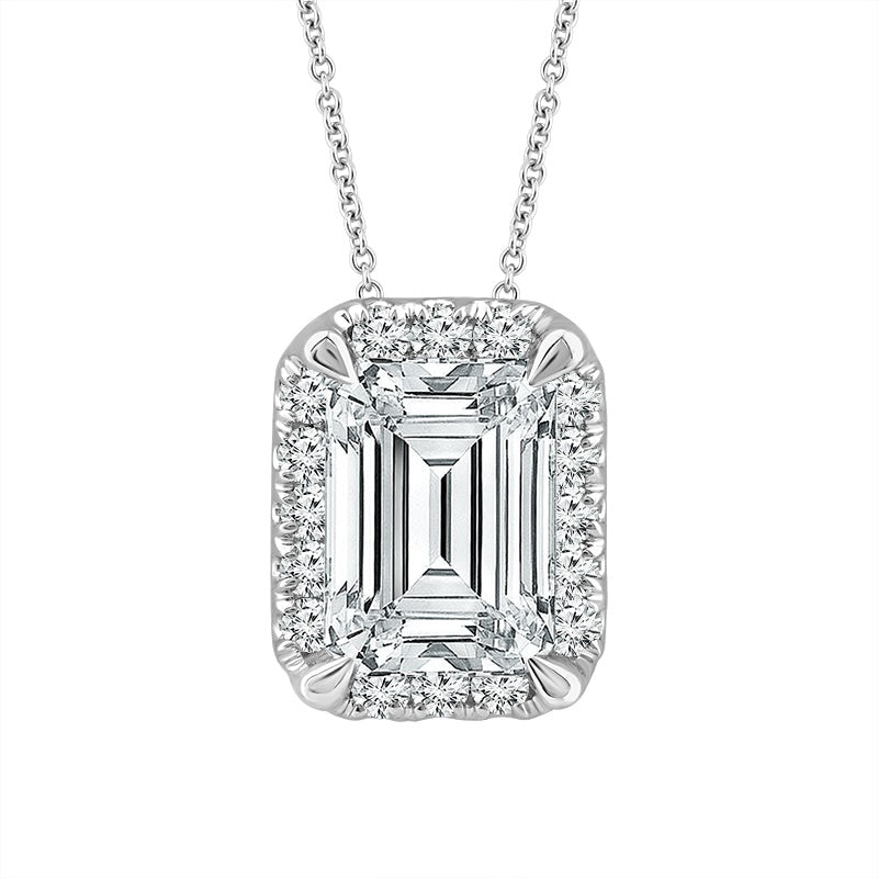 Diamond Fashion Dainty Pendant 1.10 ct tw 14k White Gold