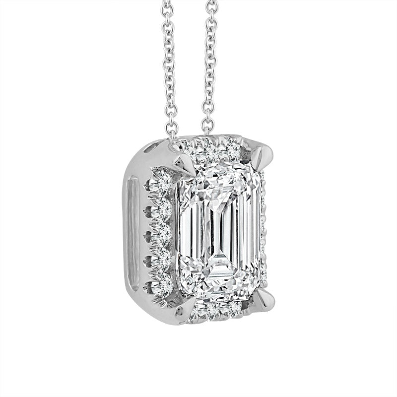 Diamond Fashion Dainty Pendant 1.10 ct tw 14k White Gold