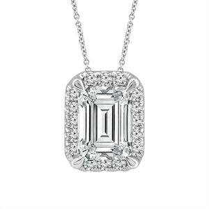 Diamond Fashion Dainty Pendant 1.10 ct tw 14k White Gold