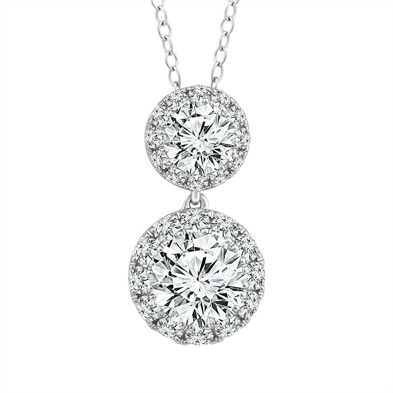 Diamond Fashion Pendant 2 ct tw 14k White Gold