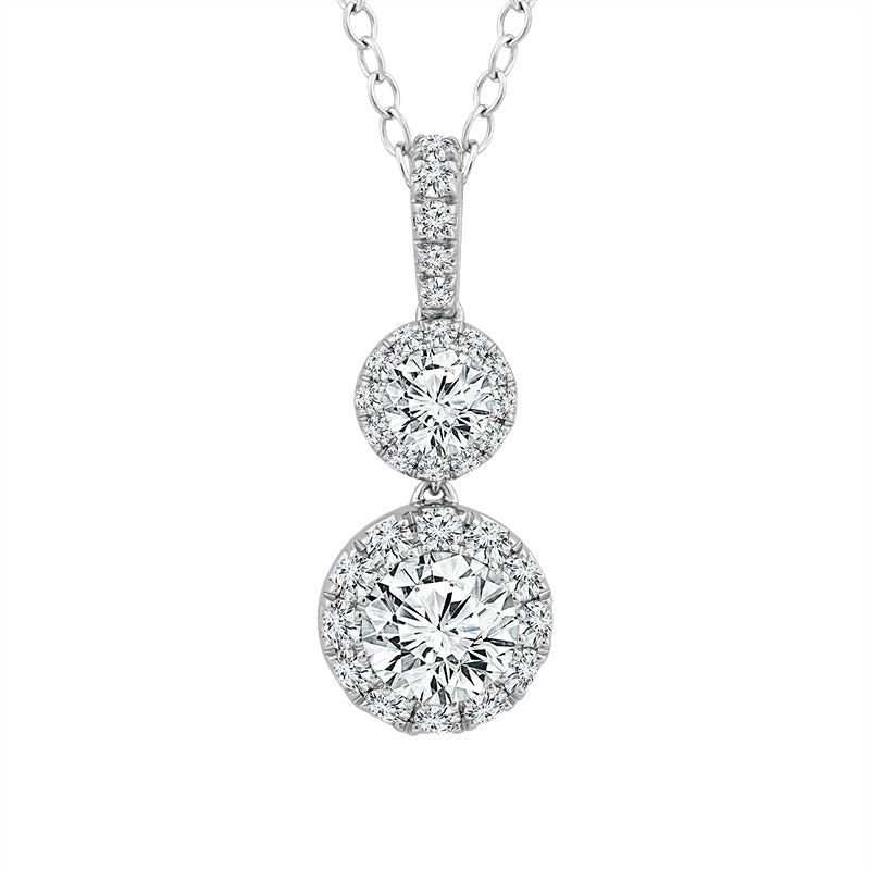 Diamond Fashion Pendant 2 ct tw 14k White Gold
