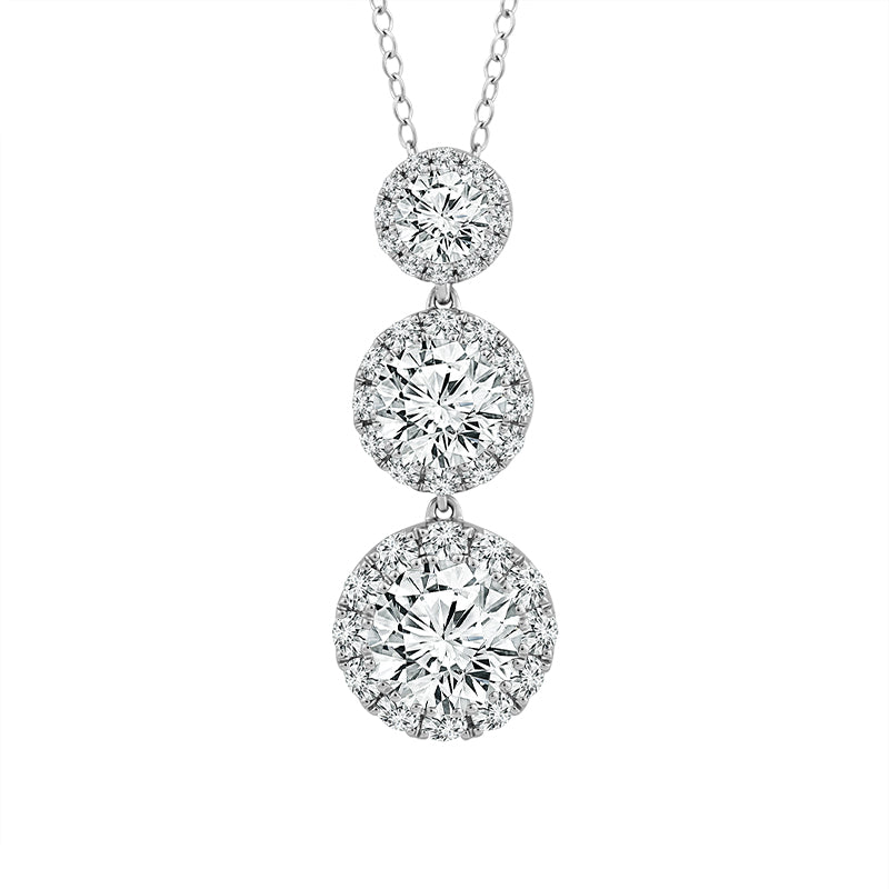 Diamond Fashion Pendant 2.50 ct tw 14k White Gold