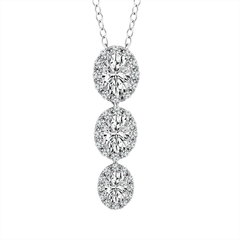 Diamond Fashion Pendant 1.20 ct tw 14k White Gold