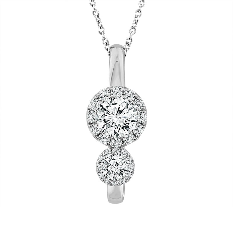 Diamond Fashion Pendant 1.75 ct tw 14k White Gold