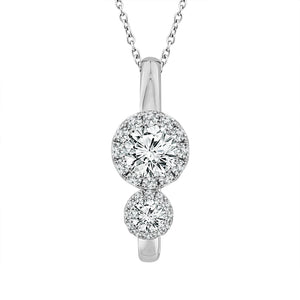 Diamond Fashion Pendant 1.75 ct tw 14k White Gold