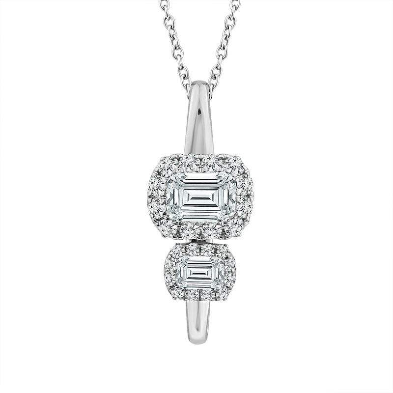 Diamond Fashion Pendant 1.75 ct tw 14k White Gold