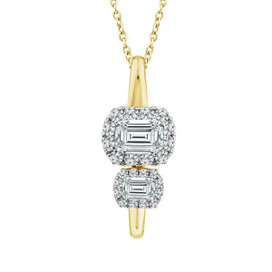 Diamond Fashion Pendant 1.75 ct tw 14k White Gold