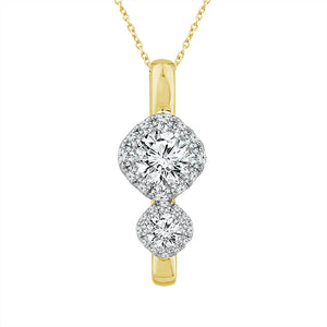 Diamond Fashion Pendant 1.75 ct tw 14k Yellow Gold