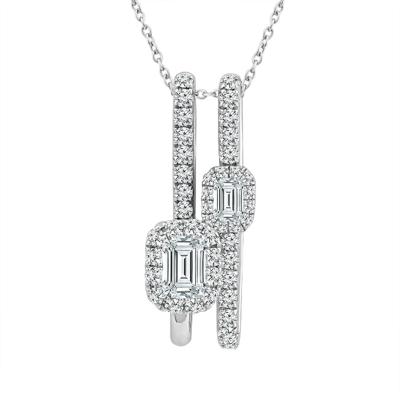 Diamond Fashion Pendant 1.50 ct tw 14k White Gold