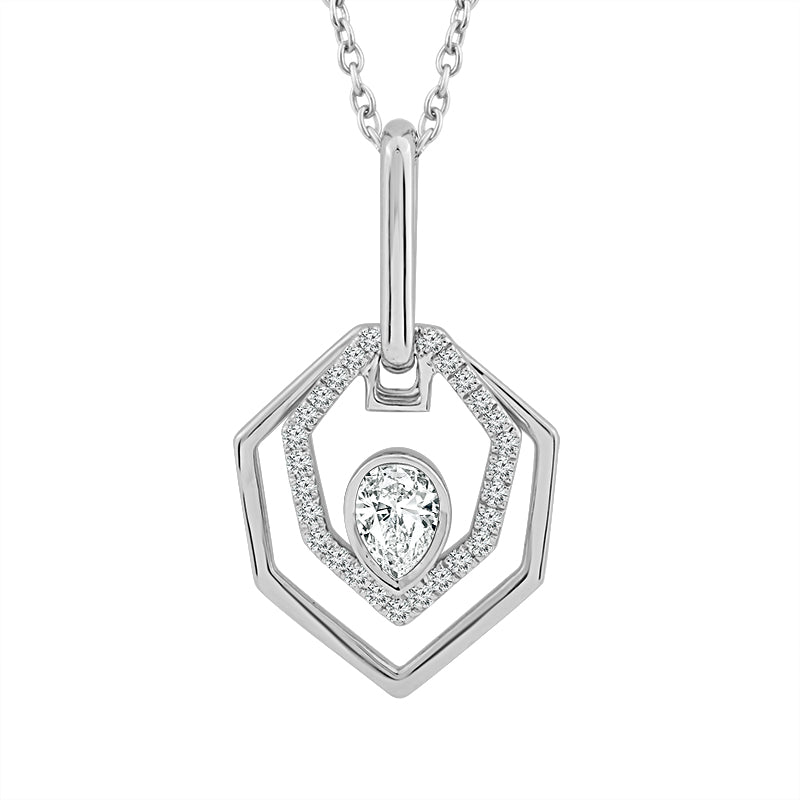 Diamond Fashion Pendant 0.50 ct tw 14k White Gold