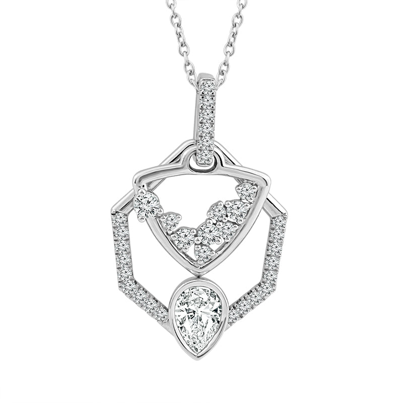 Diamond Fashion Pendant 0.75 ct tw 14k White Gold