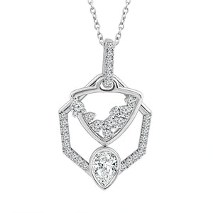 Diamond Fashion Pendant 0.75 ct tw 14k White Gold