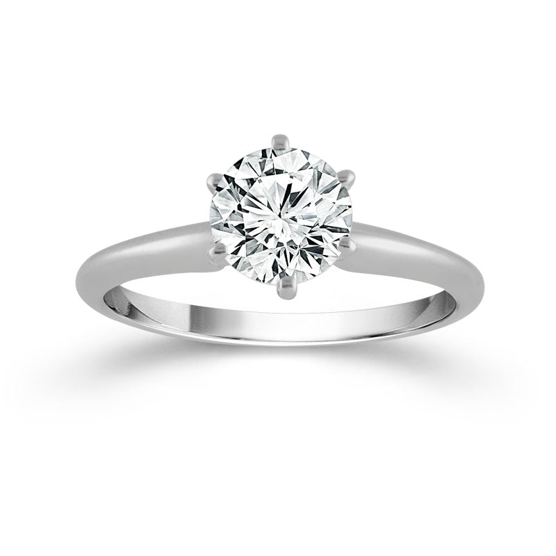 Diamond Solitaire Ring 2 ct tw 14k White Gold