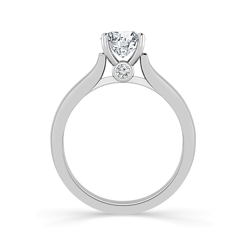 Diamond Solitaire Ring 3 ct tw 14k White Gold