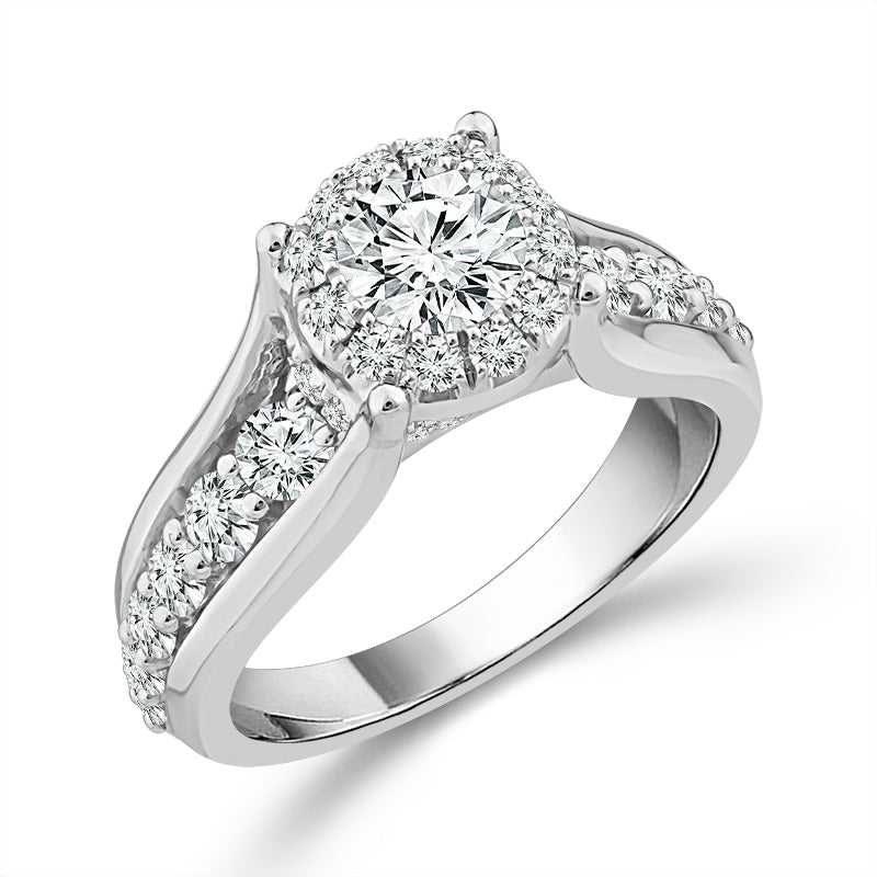 Diamond Bridal Set 2 ct tw 14k White Gold