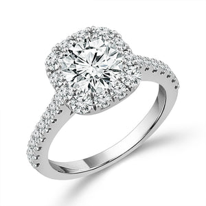 Diamond Bridal Set 2.80 ct tw 14k White Gold