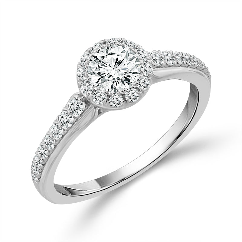 Diamond Bridal Set 1 ct tw 14k White Gold