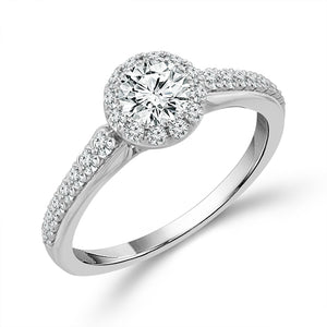Diamond Bridal Set 1 ct tw 14k White Gold