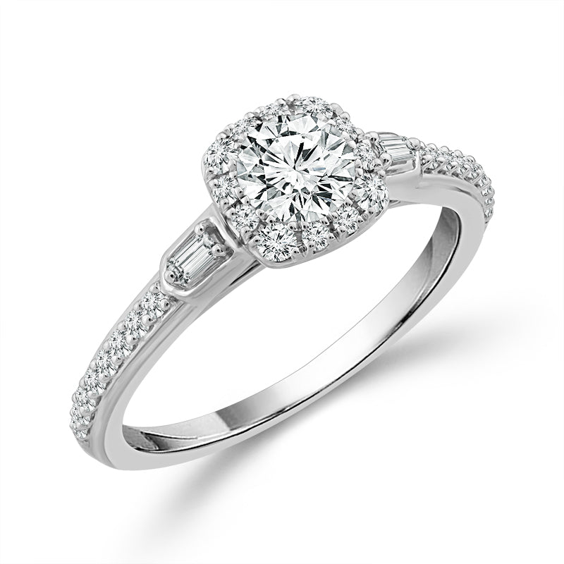 Diamond Bridal Set 1 ct tw 14k White Gold