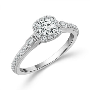 Diamond Bridal Set 1 ct tw 14k White Gold
