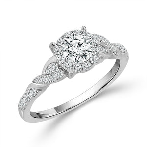 Diamond Bridal Set 1 ct tw 14k White Gold