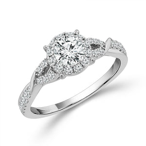 Diamond Bridal Set 1 ct tw 14k White Gold