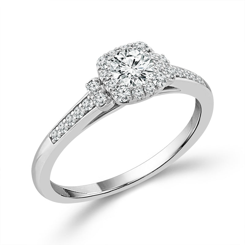 Diamond Bridal Set 0.63 ct tw 14k White Gold