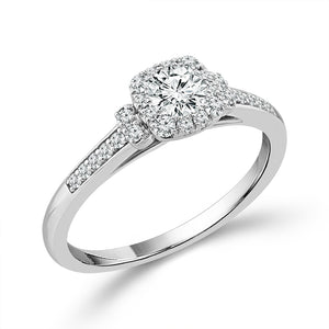 Diamond Bridal Set 0.63 ct tw 14k White Gold