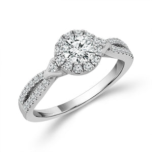 Diamond Bridal Set 1 ct tw 14k White Gold