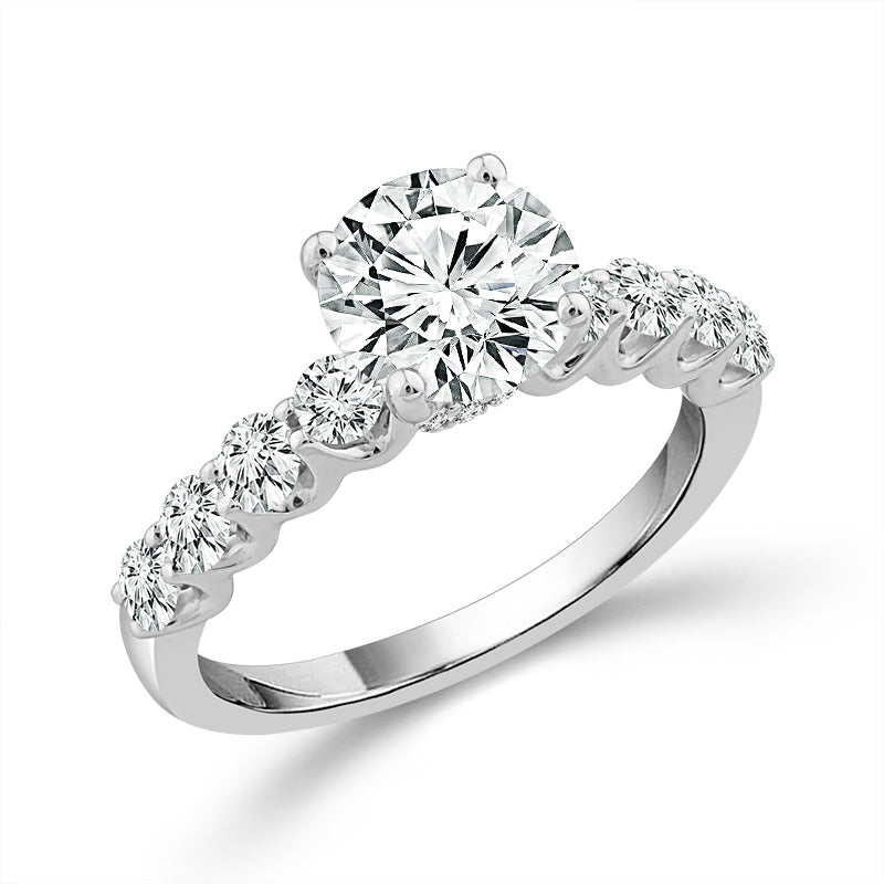 Diamond Engagement Ring 0.75 ct tw Center Round 14k Yellow Gold