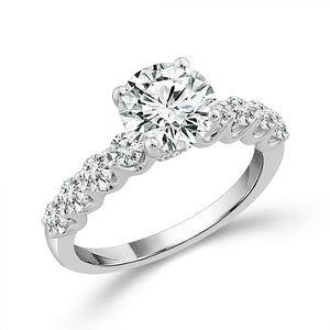 Diamond Engagement Ring 0.75 ct tw Center Round 14k Yellow Gold
