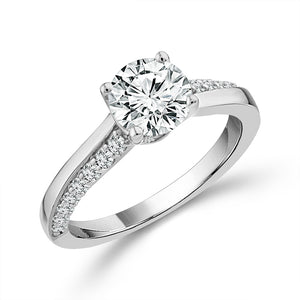 Diamond Engagement Ring 0.40 ct tw Center Round 14k Yellow Gold