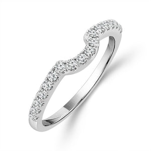 Diamond Bridal Set 1 ct tw Center OV 14k White Gold